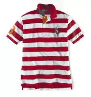 polo t-shirt nouveau hommes duotiao rouge blance